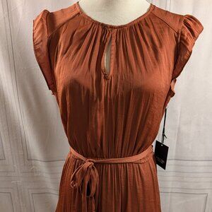 Vera Wang Ruffled Dress